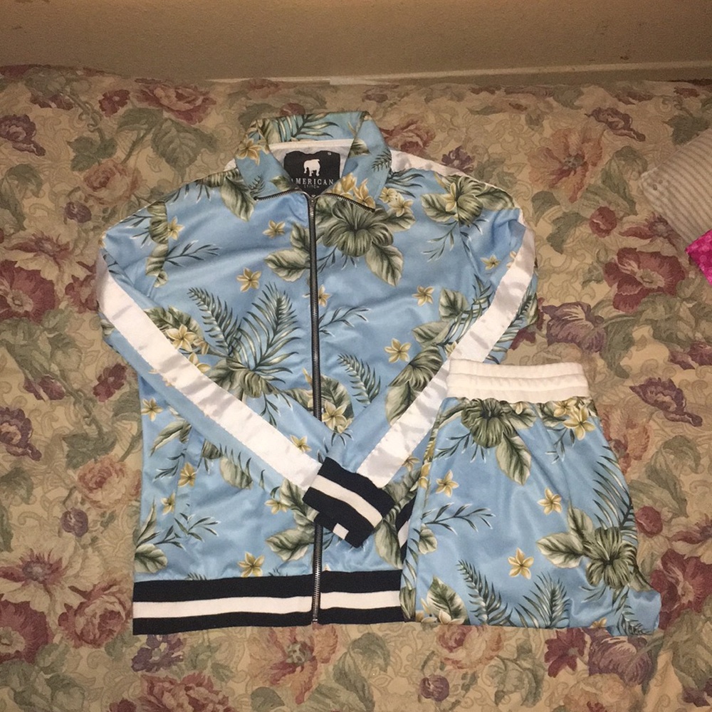 “Light blue” jump suit